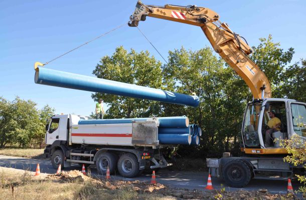 Un nouveau secteur desservi par le canal à Caromb