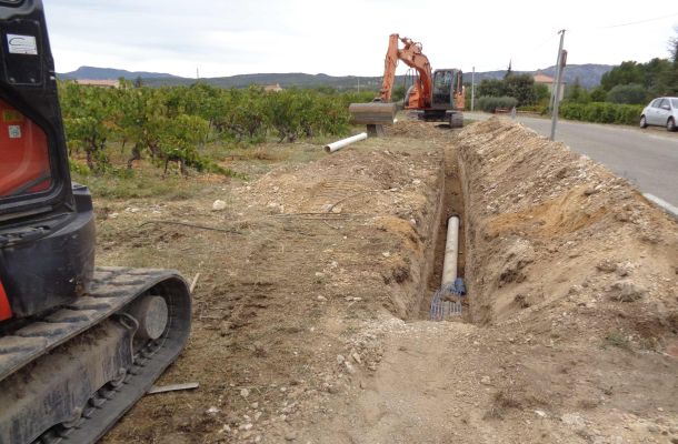 Les densifications du réseau d'irrigation en 2017